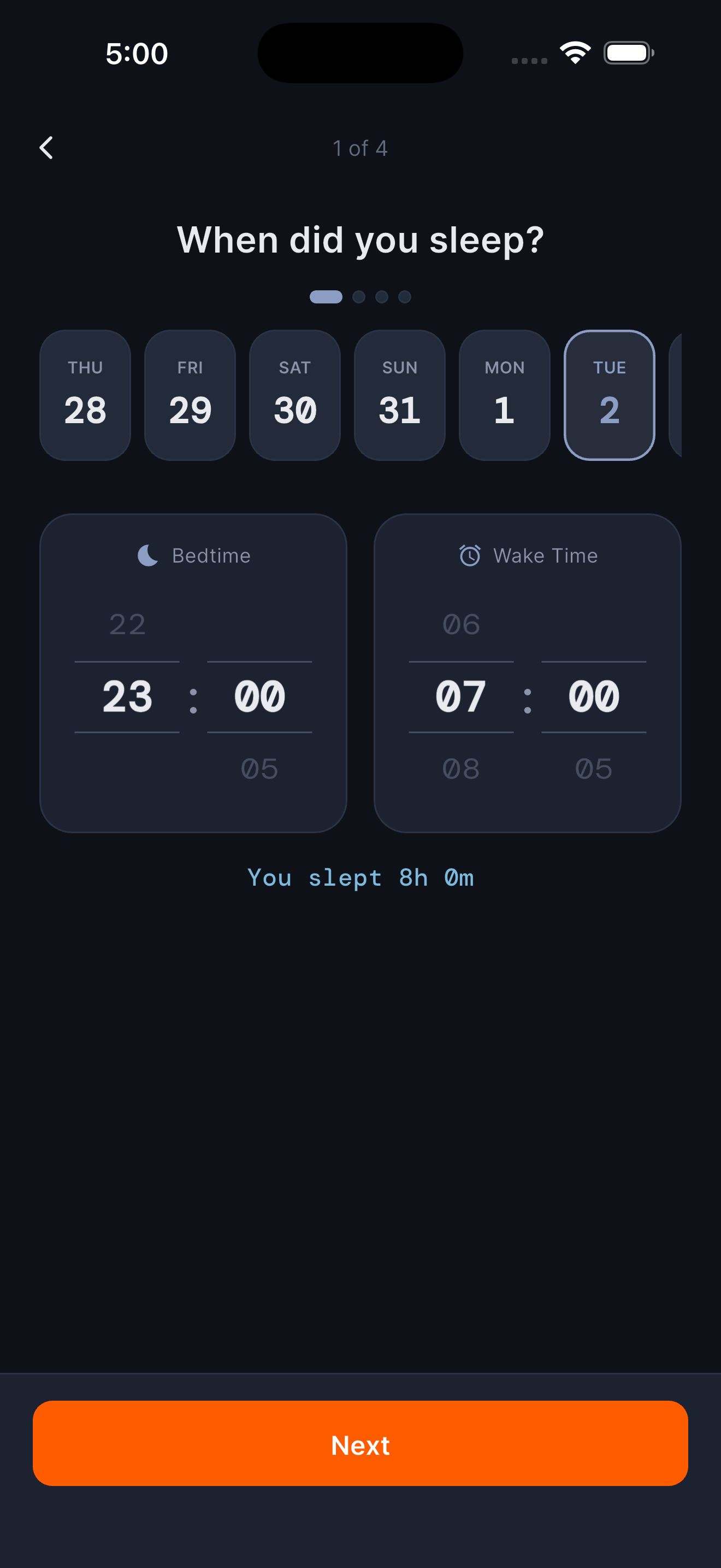 Registra o Sincroniza tu Sueño - DreamIQ